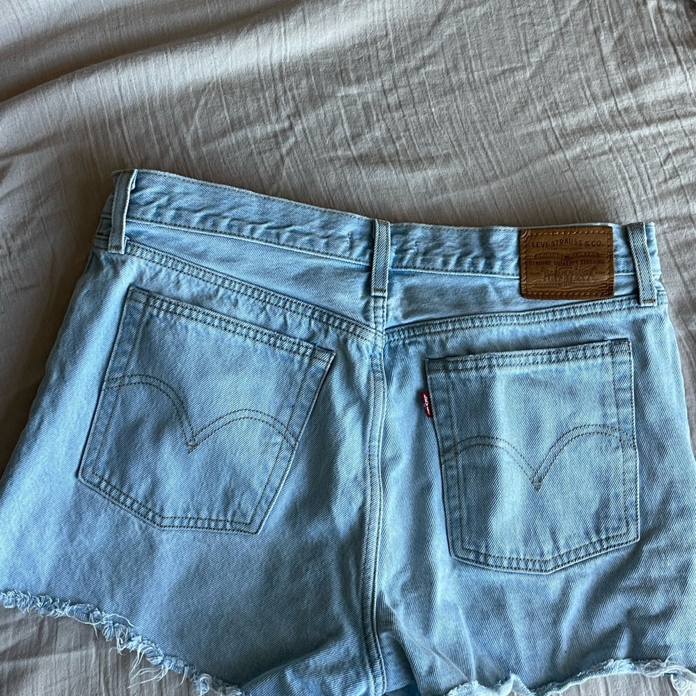 Levi's Women's Sky Blue Jean Shorts